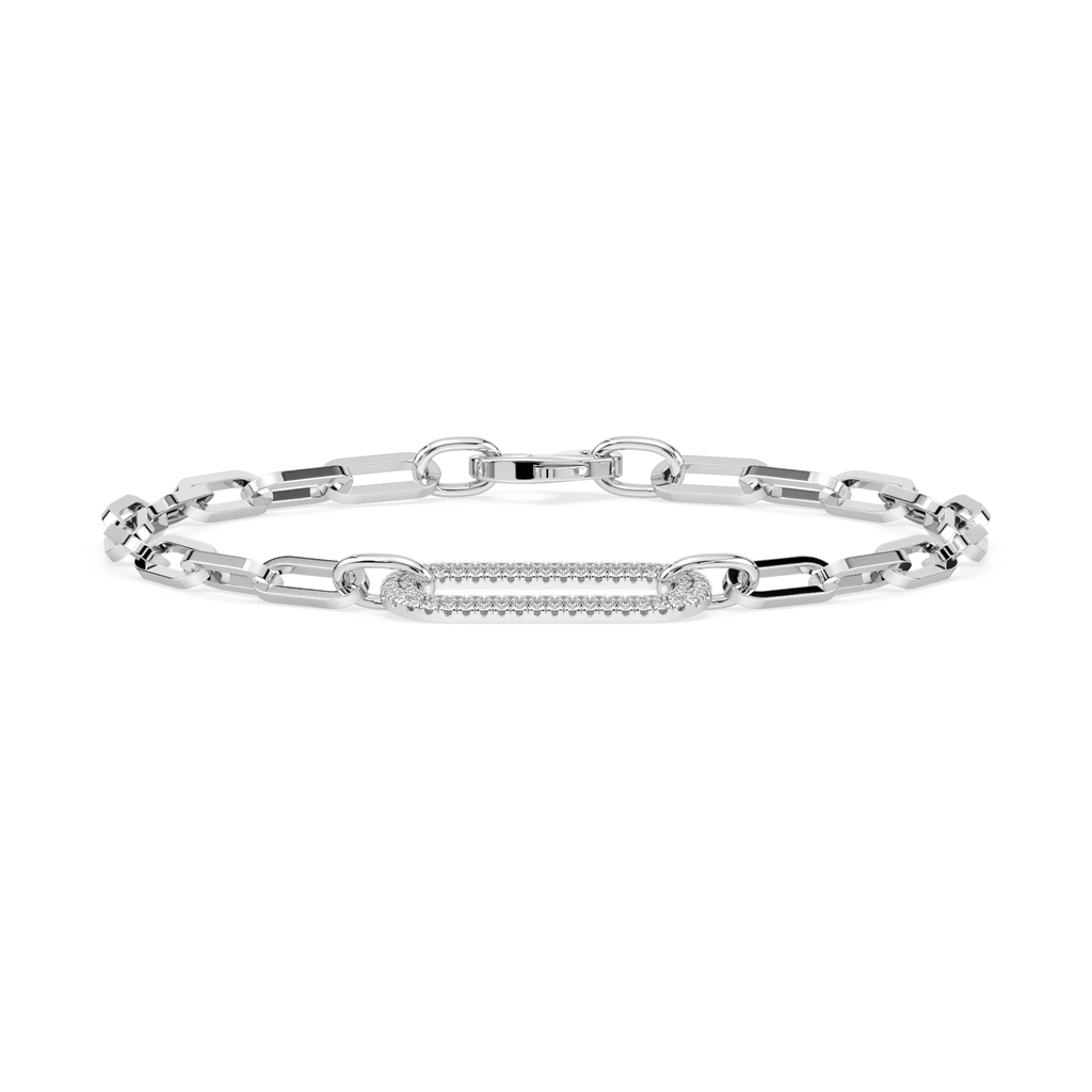 1/3 ctw Round LGD Chain Link Bracelet  - 7 Inches