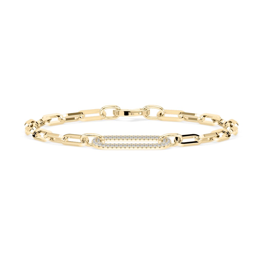 1/3 ctw Round LGD Chain Link Bracelet  - 7 Inches