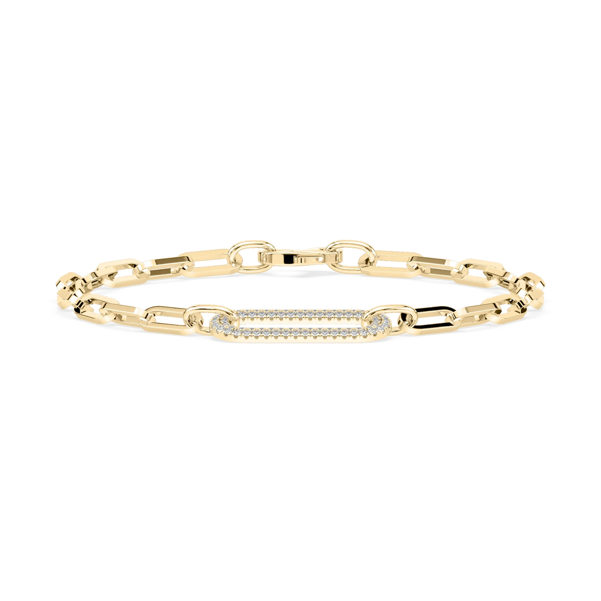 1/3 ctw Round LGD Chain Link Bracelet  - 7 Inches