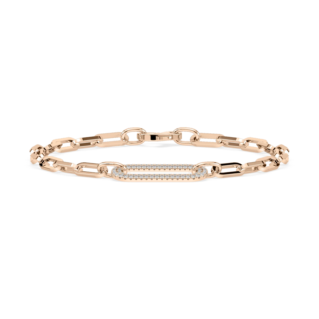 1/3 ctw Round LGD Chain Link Bracelet  - 7 Inches