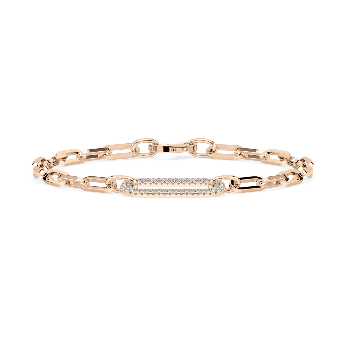 1/3 ctw Round LGD Chain Link Bracelet  - 7 Inches