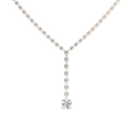 18 ⁷/₈ ctw Round LGD Solitaire Drop Tennis Necklace - 18 Inches - Signature Collection