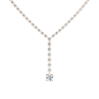 18 ⁷/₈ ctw Round LGD Solitaire Drop Tennis Necklace - 18 Inches - Signature Collection