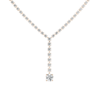 18 ⁷/₈ ctw Round LGD Solitaire Drop Tennis Necklace - 18 Inches - Signature Collection