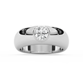 Harry 1 ct Round LGD 7.75mm Bezel Mens Wedding Band