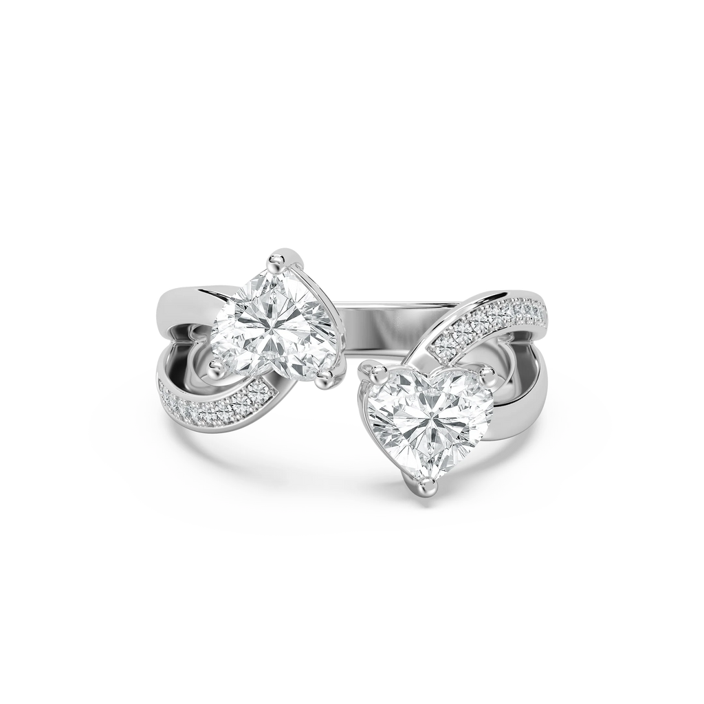 Double Heart Fashion Ring