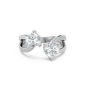 Double Heart Fashion Ring
