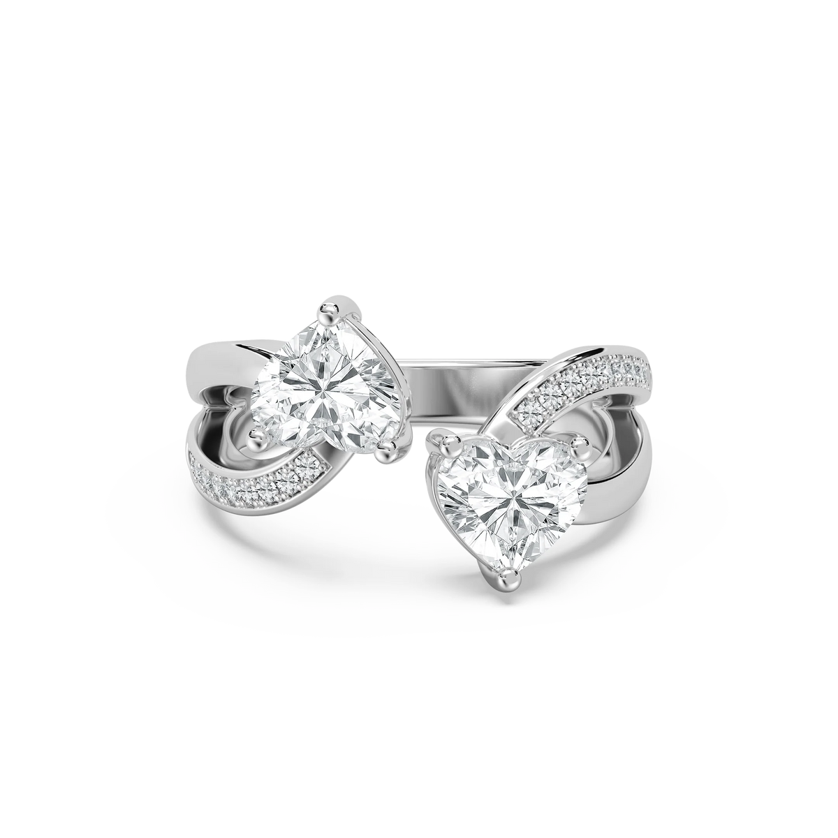 Double Heart Fashion Ring