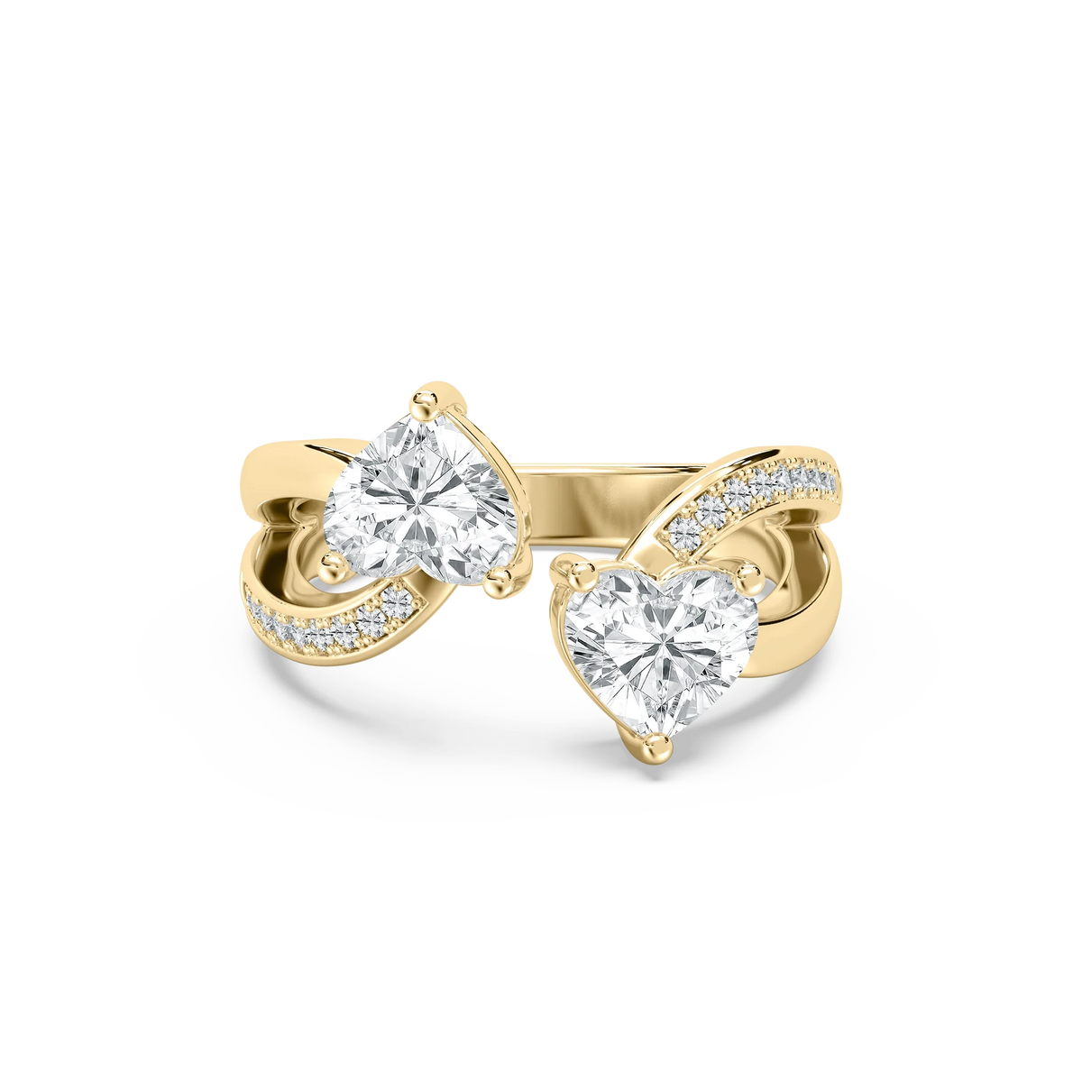 Double Heart Fashion Ring