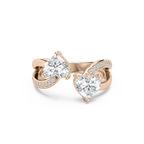 Double Heart Fashion Ring