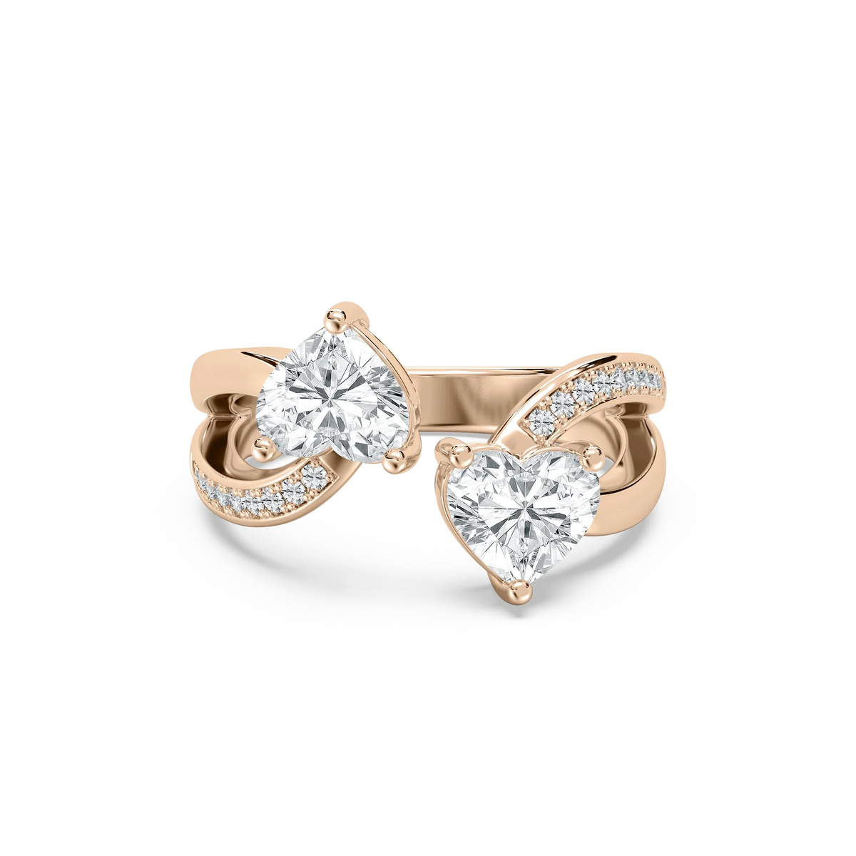 Double Heart Fashion Ring