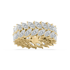 Lillian 6 ctw Marquise LGD Double Row Eternity Band - 14K Yellow Gold