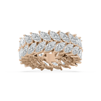 Lillian 6 ctw Marquise LGD Double Row Eternity Band - 14K Rose Gold