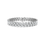 18 ½ ctw Pear LGD Double Row Bracelet - 7 Inches - Signature Collection
