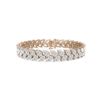 18 ½ ctw Pear LGD Double Row Bracelet - 7 Inches - Signature Collection