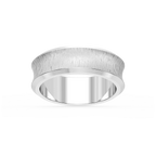 Dune 6.00mm Concave Bevel Plain Metal Band - Platinum / Satin