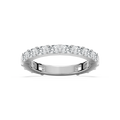 Eliza 1 ⅞ ctw Radiant LGD East West Three Quarter Eternity Band
