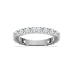 Eliza 1 ⅞ ctw Radiant LGD East West Three Quarter Eternity Band