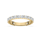 Eliza 1 ⅞ ctw Radiant LGD East West Three Quarter Eternity Band