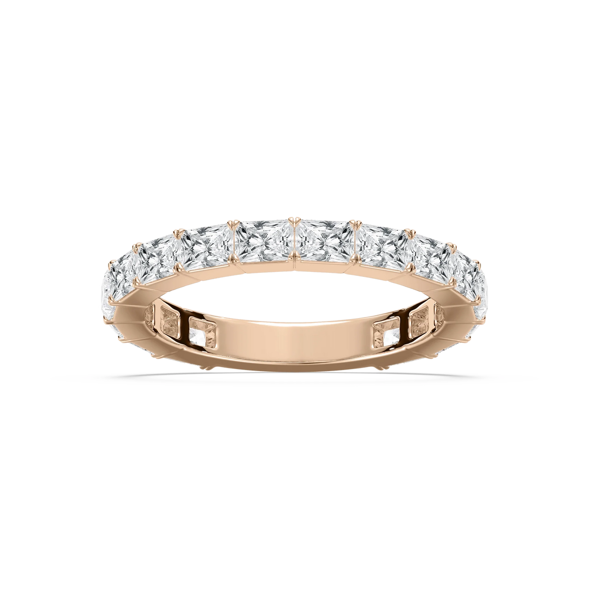 Eliza 1 ⅞ ctw Radiant LGD East West Three Quarter Eternity Band