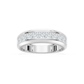 Remi 1 ½ ctw Princess LGD Eleven Stone Channel Anniversary Band - 14K White Gold