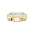 Remi 1 ½ ctw Princess LGD Eleven Stone Channel Anniversary Band - 14K Yellow Gold