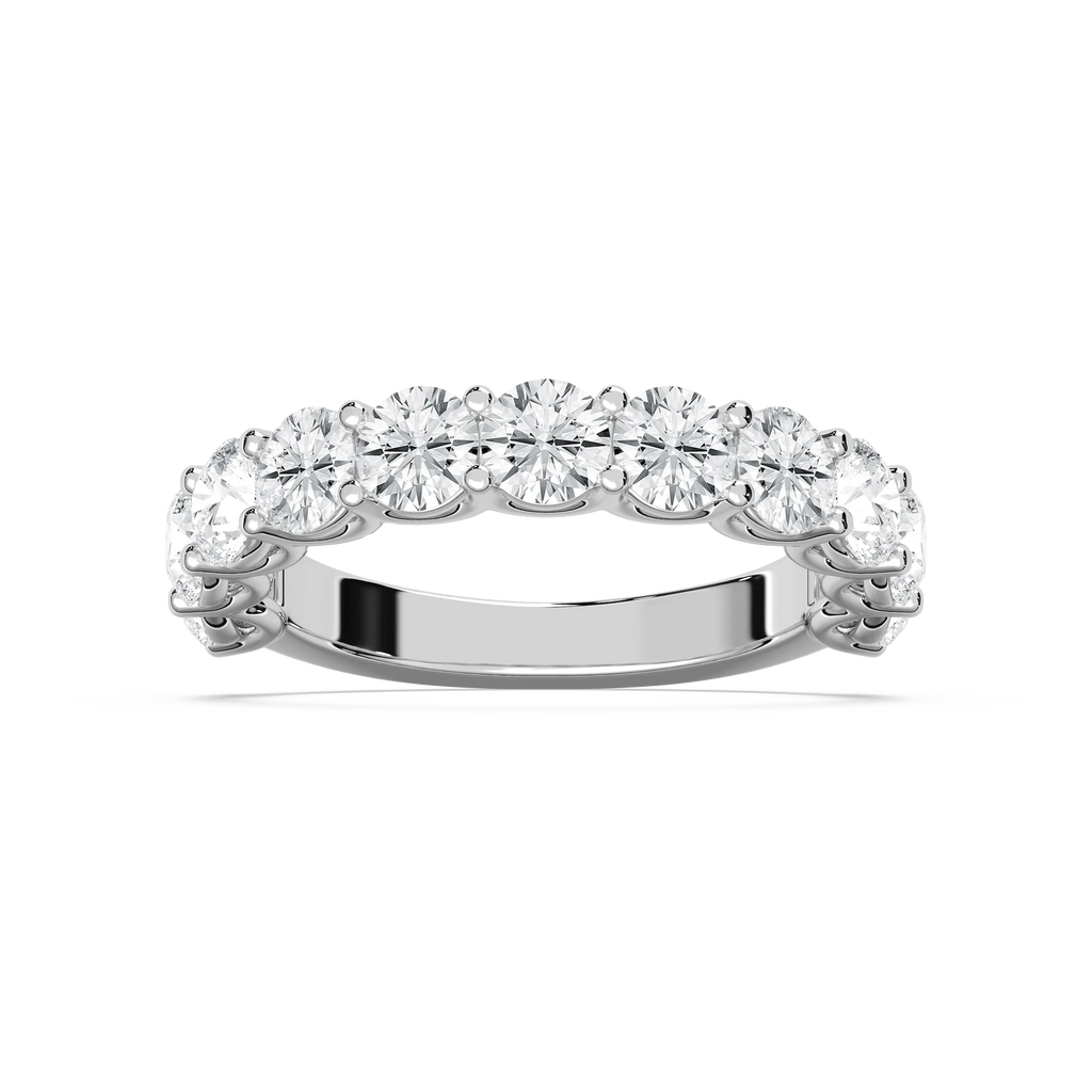 Chorus 2 ⅓ ctw Round LGD Eleven Stone U Prong Anniversary Band - 14K White Gold / F-VS2