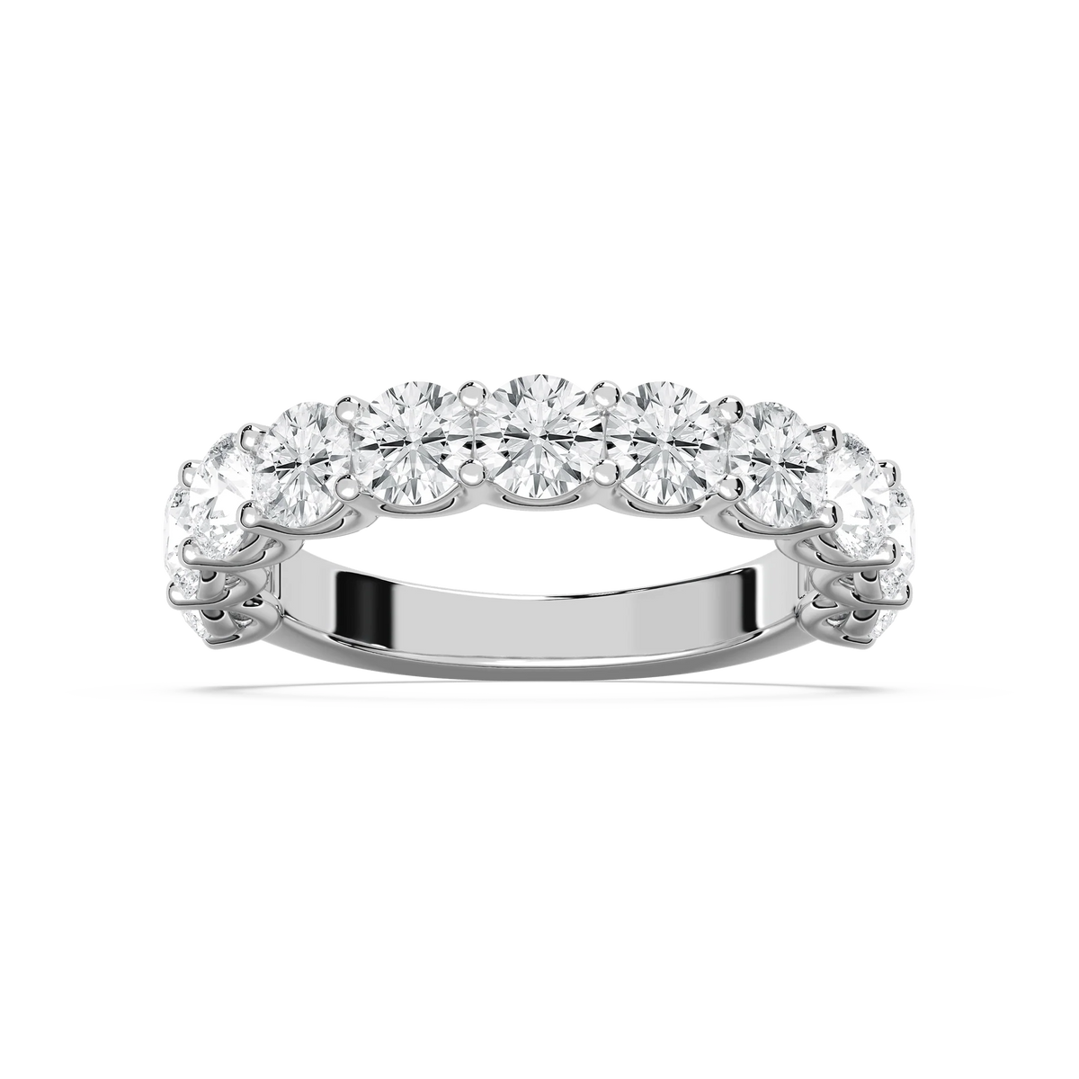 Chorus 2 ⅓ ctw Round LGD Eleven Stone U Prong Anniversary Band - 14K White Gold / F-VS2