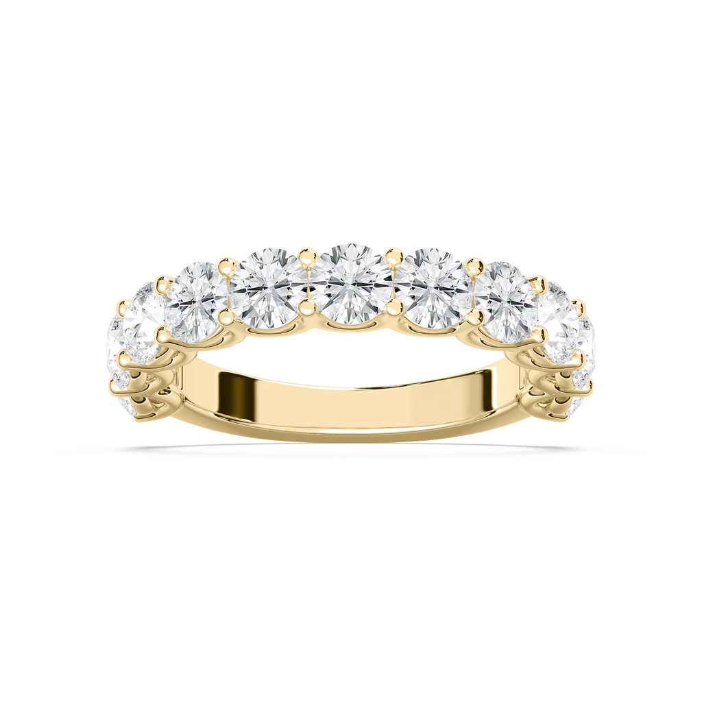 Chorus 2 ⅓ ctw Round LGD Eleven Stone U Prong Anniversary Band - 14K Yellow Gold / F-VS2