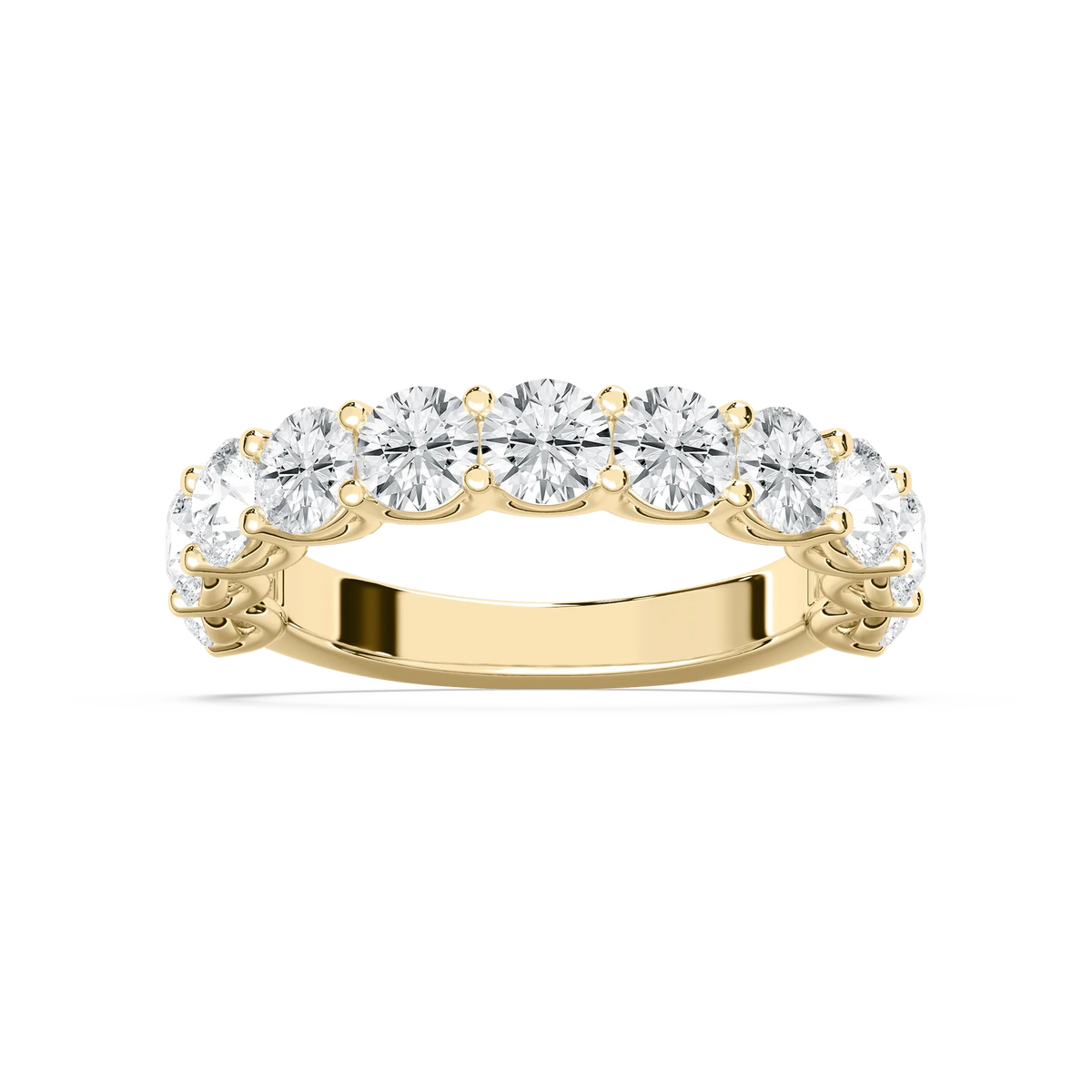 Chorus 2 ⅓ ctw Round LGD Eleven Stone U Prong Anniversary Band - 14K Yellow Gold / F-VS2