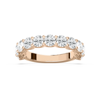Chorus 2 ⅓ ctw Round LGD Eleven Stone U Prong Anniversary Band - 14K Rose Gold / F-VS2