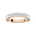 Chorus 2 ⅓ ctw Round LGD Eleven Stone U Prong Anniversary Band - 14K Rose Gold / DE-VS1