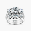 Ellise LGD Three Stone Wedding Set