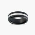 Riley Silver Inlay Elysium Band - 6mm