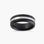 Riley Silver Inlay Elysium Band - 7mm