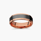 Jeff Step Edge Elysium Band - 7mm / 14K Rose Gold