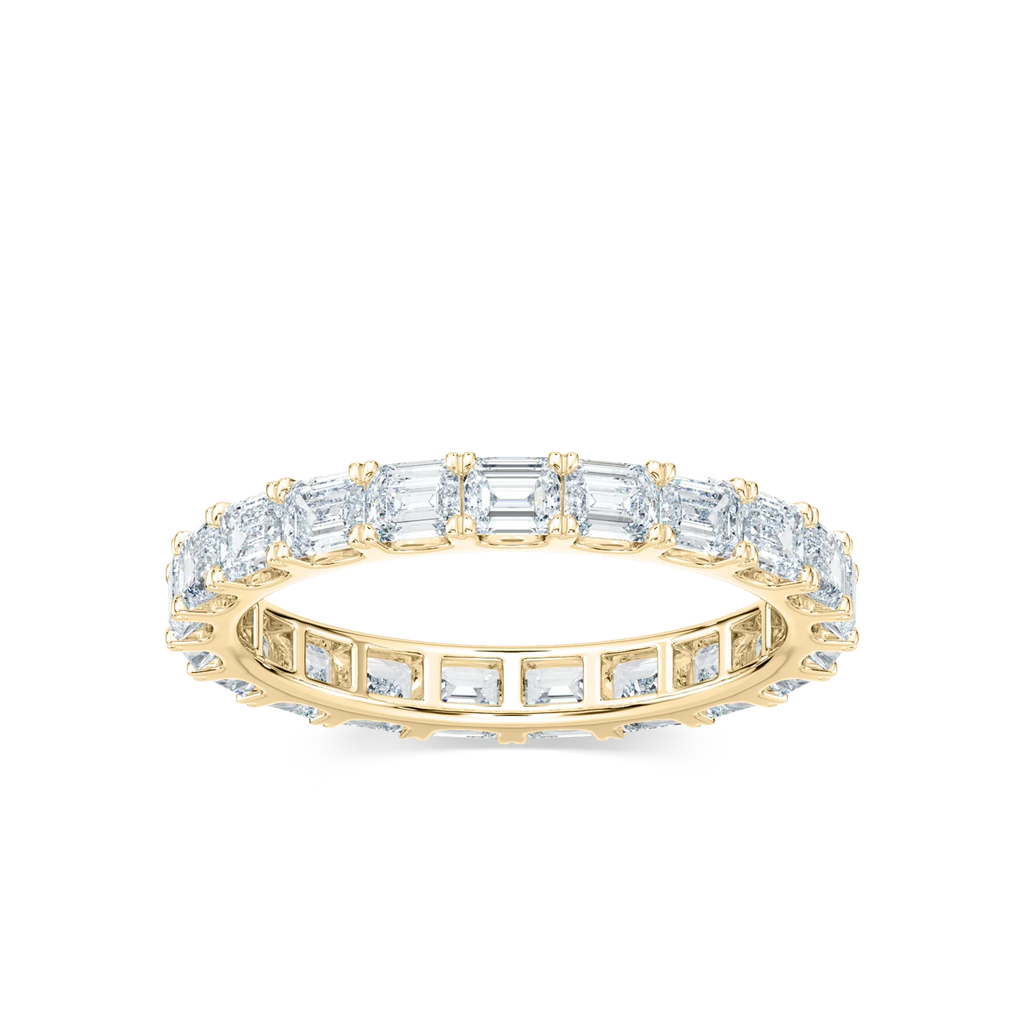Eva Emerald LGD East West Prong Eternity Band