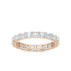 Eva Emerald LGD East West Prong Eternity Band