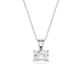 Emerald LGD 4 Prong East West Bail Pendant - 16 to 18 Inches