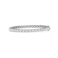 7 ¹⁄₆ ctw Round and Emerald LGD Bezel Set Tennis Bracelet - 7.5 Inches