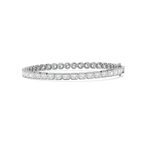 7 ¹⁄₆ ctw Round and Emerald LGD Bezel Set Tennis Bracelet - 7.5 Inches
