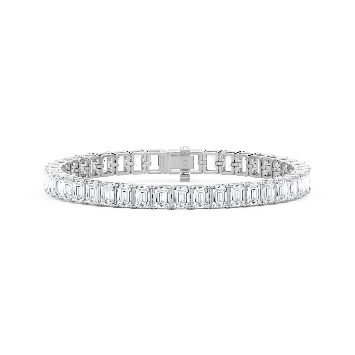 21 ctw Emerald LGD Classic Tennis Bracelet  - 7 Inches - Signature Collection