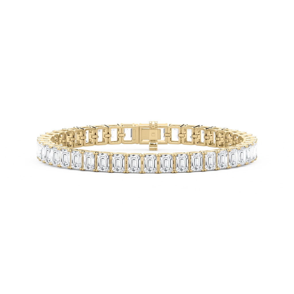21 ctw Emerald LGD Classic Tennis Bracelet  - 7 Inches - Signature Collection