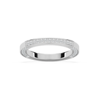 Emile 2/3 ctw Round LGD Channel Set Wedding Band - 14K White Gold