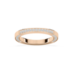 Emile 2/3 ctw Round LGD Channel Set Wedding Band - 14K Rose Gold