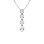 2 ⅙ ctw Round LGD Eternal Journey Pendant  - 18 Inches