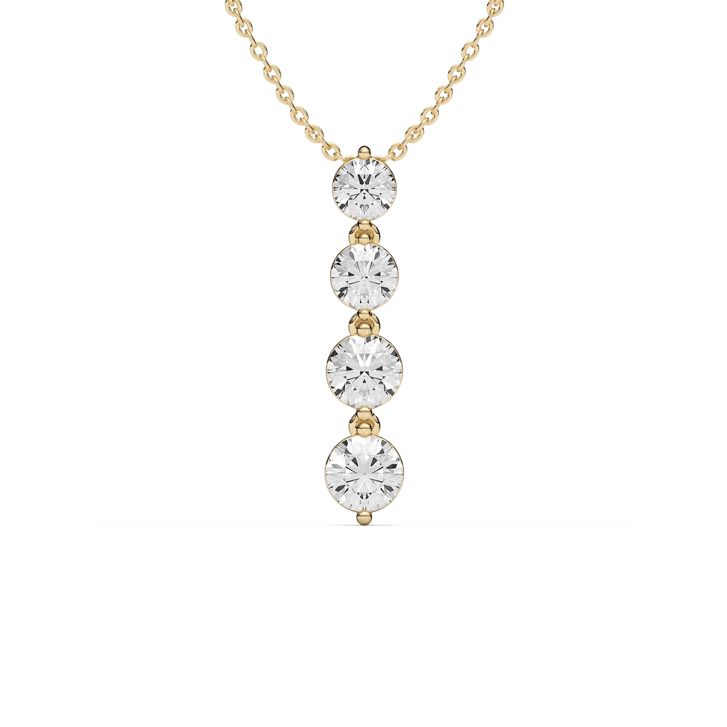 2 ⅙ ctw Round LGD Eternal Journey Pendant  - 18 Inches