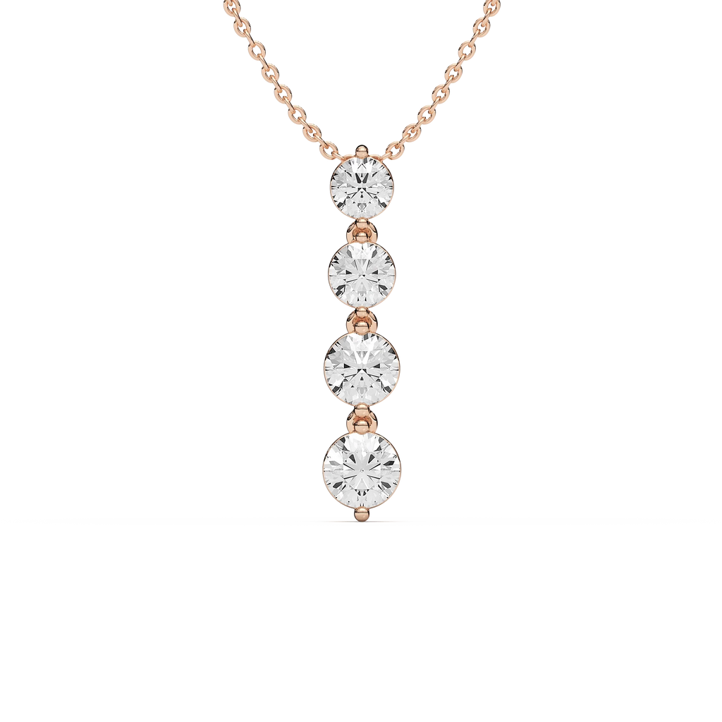 2 ⅙ ctw Round LGD Eternal Journey Pendant  - 18 Inches
