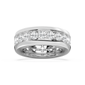 Matteo 4 ⅕ ctw Round LGD 8.50mm Channel Mens Wedding Band