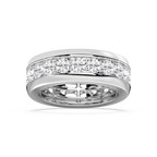 Matteo 4 ⅕ ctw Round LGD 8.50mm Channel Mens Wedding Band